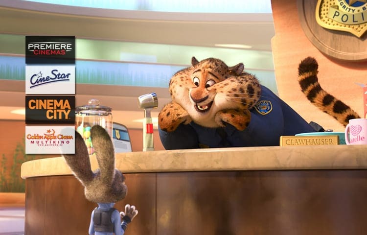 Nedělní dětské předpremiérové projekce animáku Zootropolis: Město zvířat