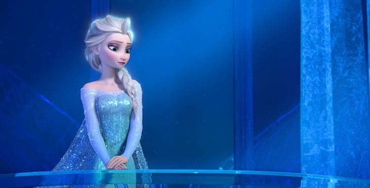 Elsa představuje v preview své Ledové království