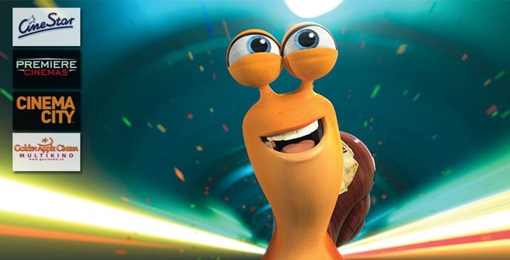 Dětská promítání filmu Turbo v Premiere Cinemas, CineStar, Cinema City a Golden Apple Cinema